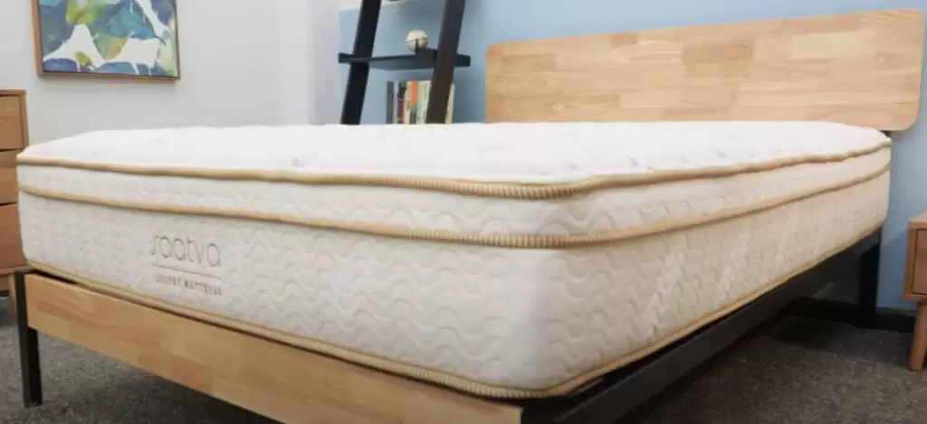 Side profile of mattress